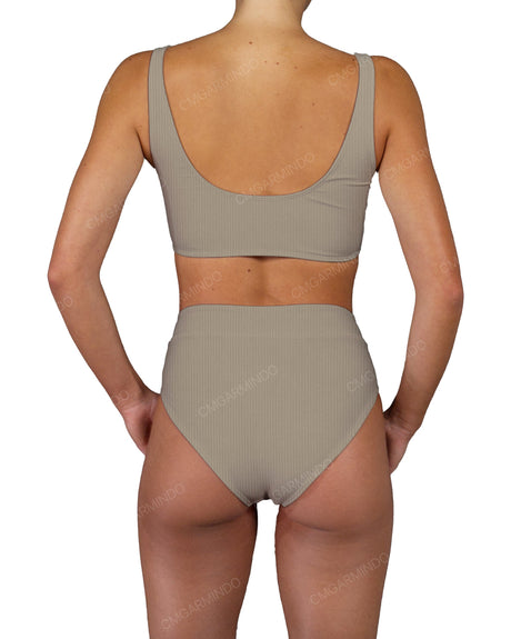 V-Wrap High Waist Bottom