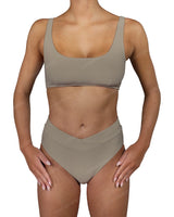 V-Wrap High Waist Bottom
