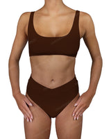 V-Wrap High Waist Bottom