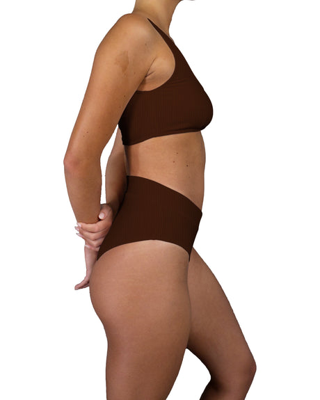 V-Wrap High Waist Bottom
