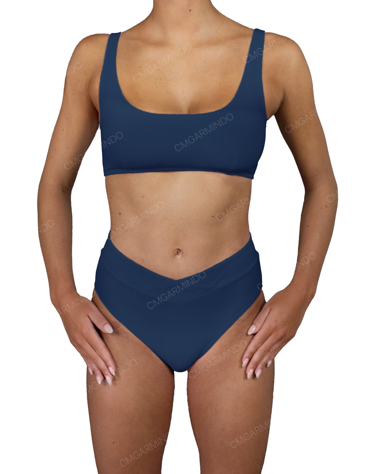V-Wrap High Waist Bottom
