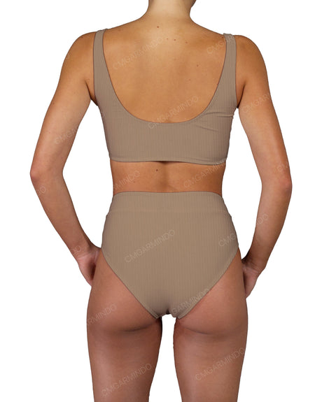 V-Wrap High Waist Bottom