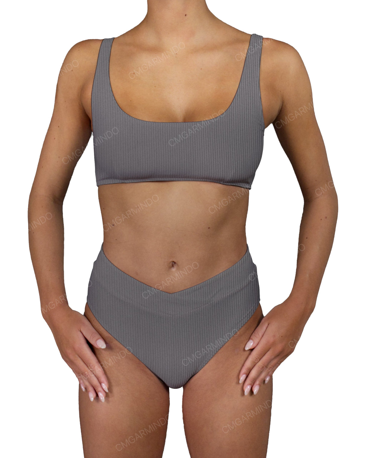 V-Wrap High Waist Bottom