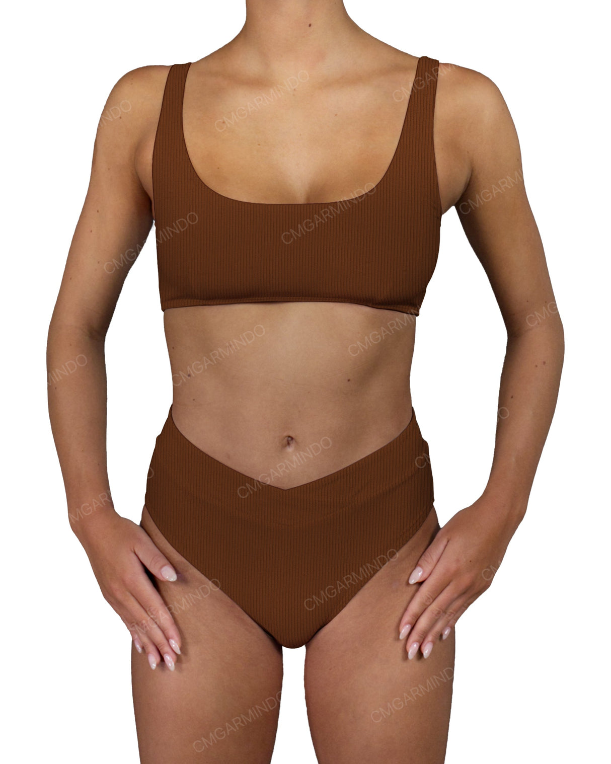 V-Wrap High Waist Bottom