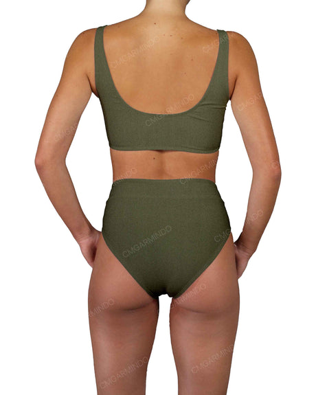 V-Wrap High Waist Bottom