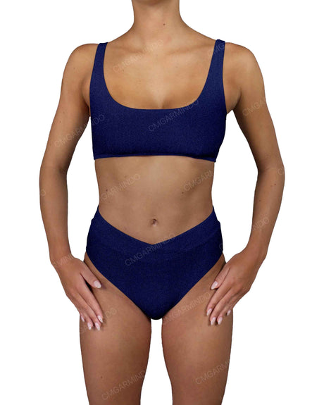 V-Wrap High Waist Bottom