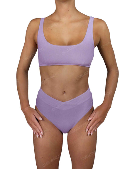 V-Wrap High Waist Bottom