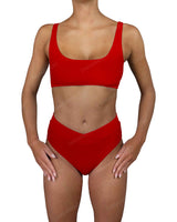V-Wrap High Waist Bottom