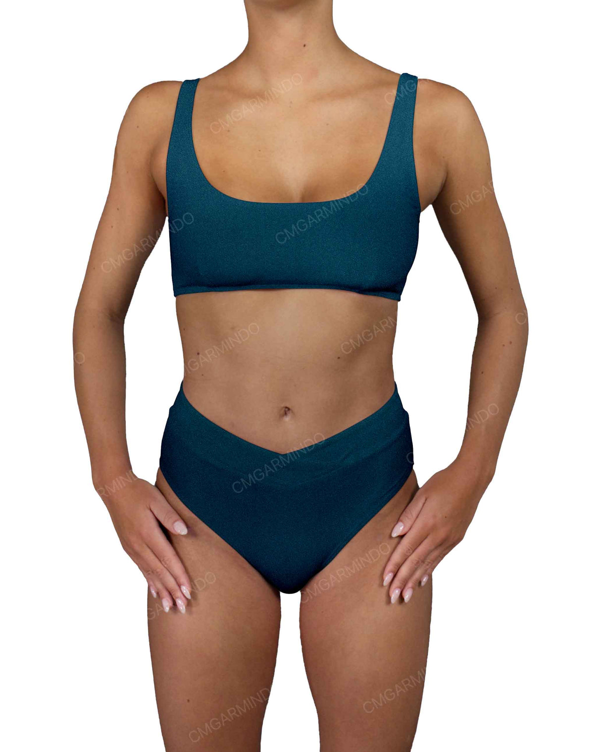 V-Wrap High Waist Bottom