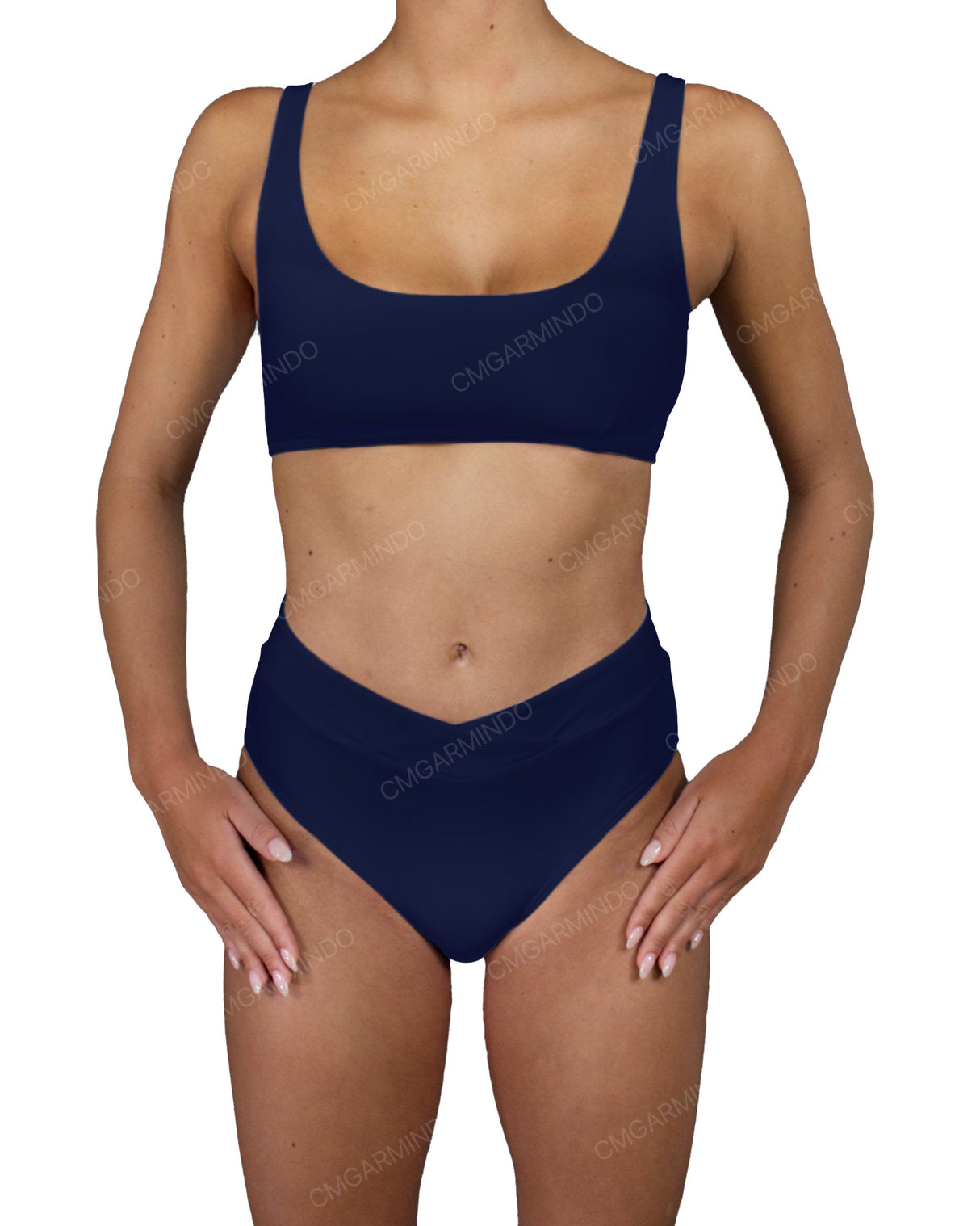 V-Wrap High Waist Bottom