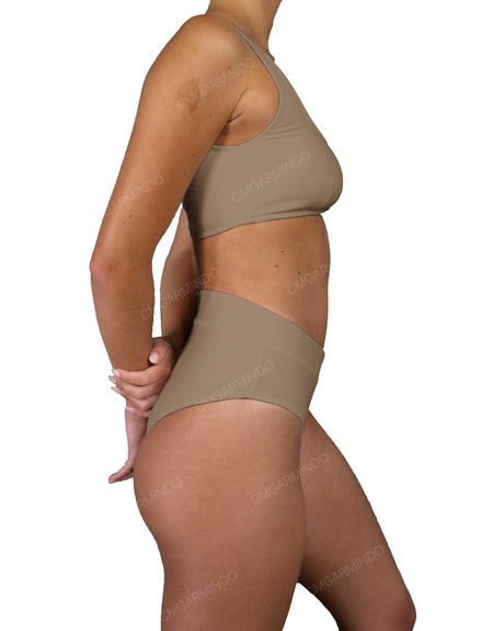 V-Wrap High Waist Bottom