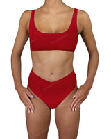 V-Wrap High Waist Bottom