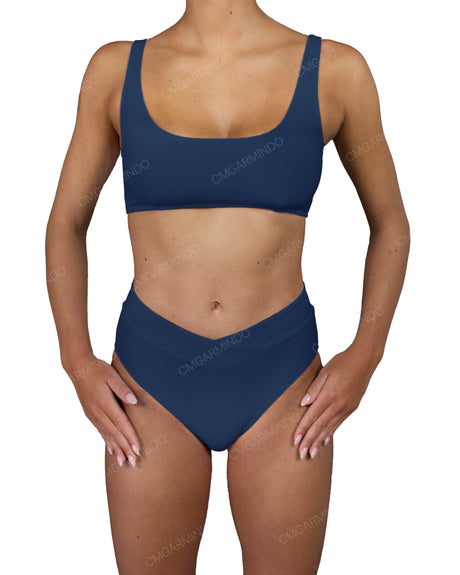 V-Wrap High Waist Bottom