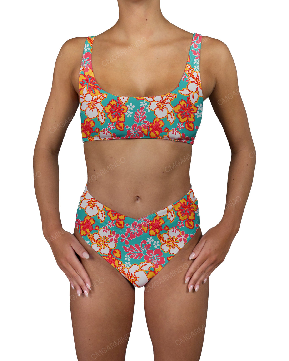 V-Wrap High Waist Bottom