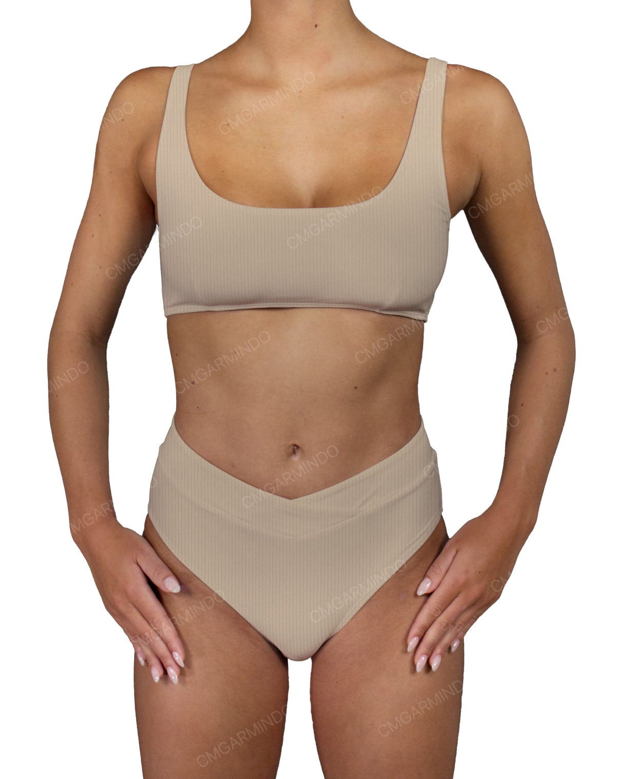 V-Wrap High Waist Bottom