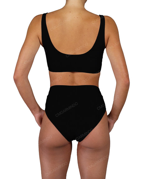 V-Wrap High Waist Bottom