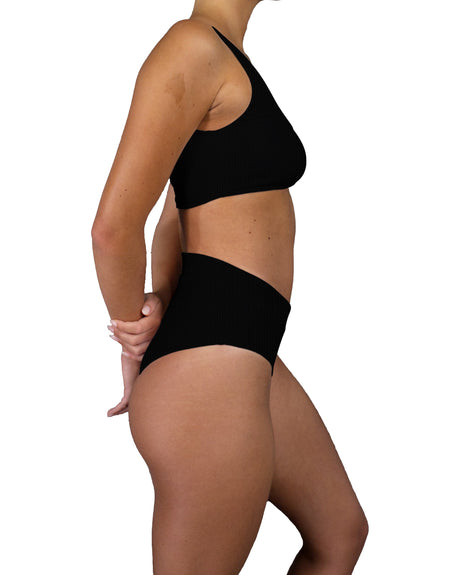 V-Wrap High Waist Bottom