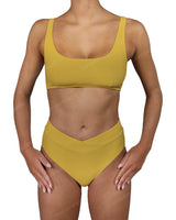 V-Wrap High Waist Bottom