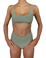 V-Wrap High Waist Bottom