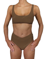 V-Wrap High Waist Bottom