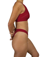 High Waist High Cut Thong Bottom