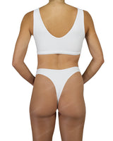 High Waist High Cut Thong Bottom