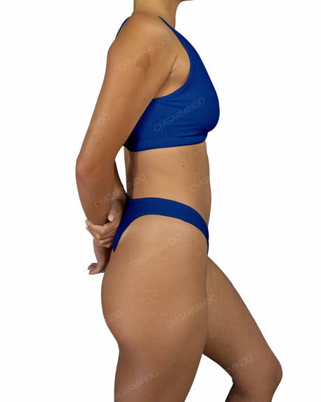 High Waist High Cut Thong Bottom
