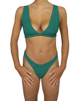 High Waist High Cut Thong Bottom