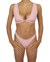 High Waist High Cut Thong Bottom