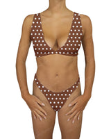 High Waist High Cut Thong Bottom