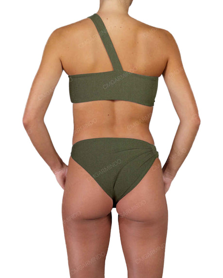 Asymmetrical Side Strap Low Waist Bottom