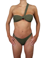 Asymmetrical Side Strap Low Waist Bottom