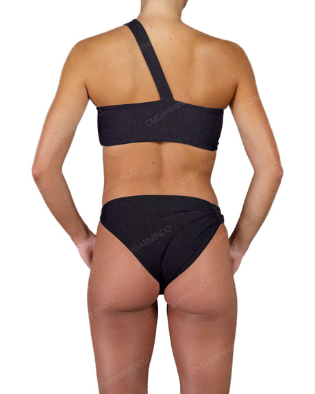 Asymmetrical Side Strap Low Waist Bottom