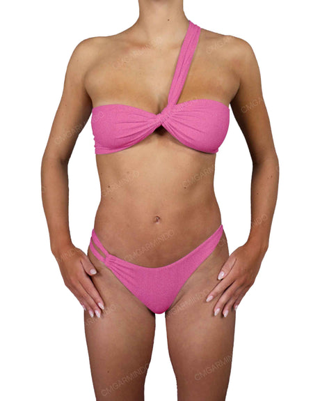Asymmetrical Side Strap Low Waist Bottom