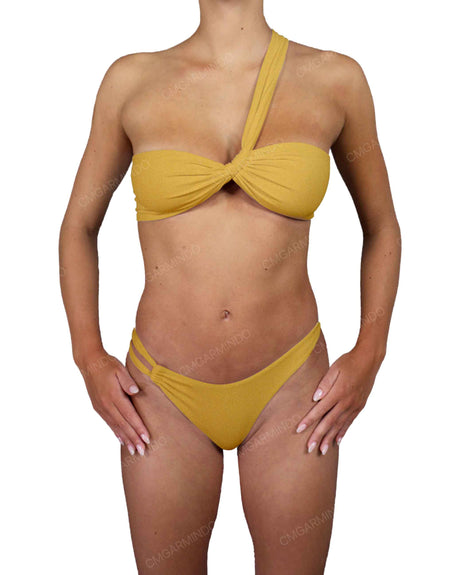 Asymmetrical Side Strap Low Waist Bottom