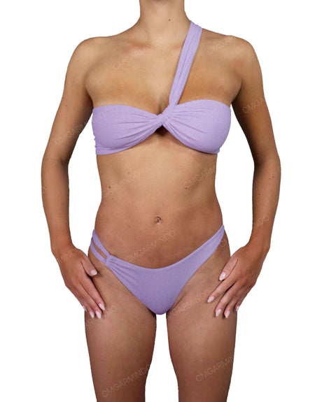 Asymmetrical Side Strap Low Waist Bottom