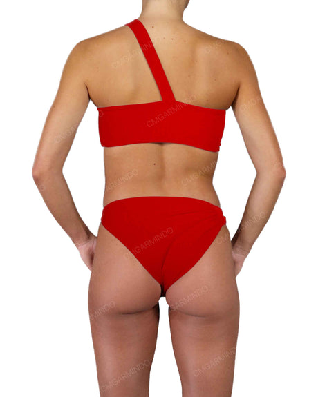 Asymmetrical Side Strap Low Waist Bottom