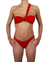 Asymmetrical Side Strap Low Waist Bottom