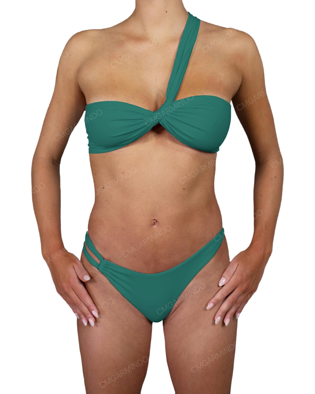Asymmetrical Side Strap Low Waist Bottom