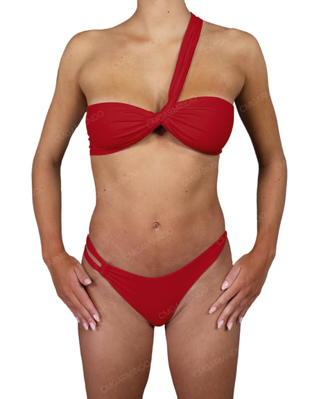 Asymmetrical Side Strap Low Waist Bottom