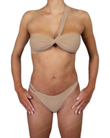 Asymmetrical Side Strap Low Waist Bottom