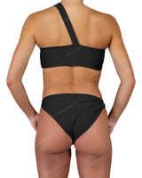 Asymmetrical Side Strap Low Waist Bottom