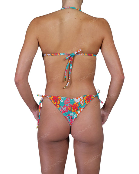 Scrunched Back Side Tie Bottom