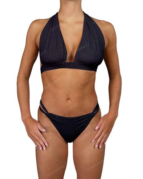 Double Strap High Waist Bottom