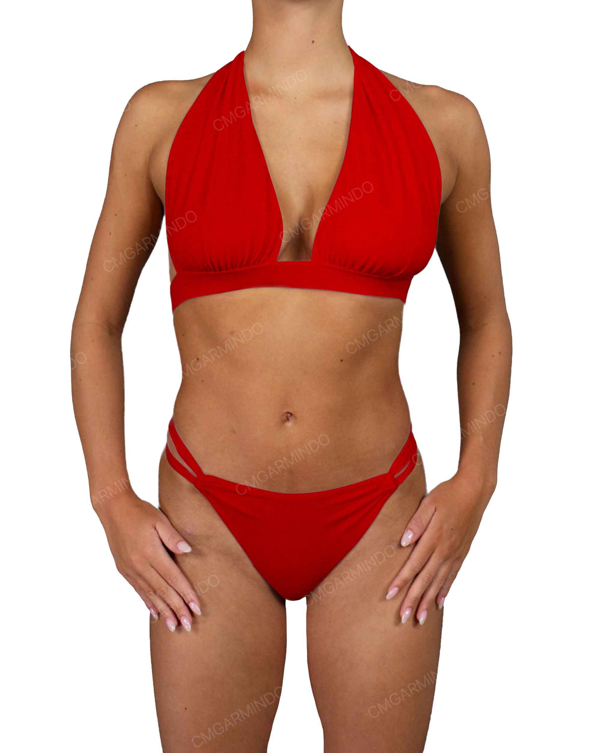 Double Strap High Waist Bottom