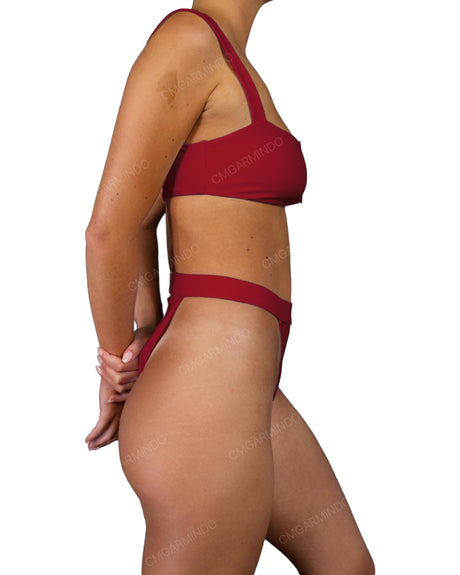 Strap Waistband High Waist Bottom