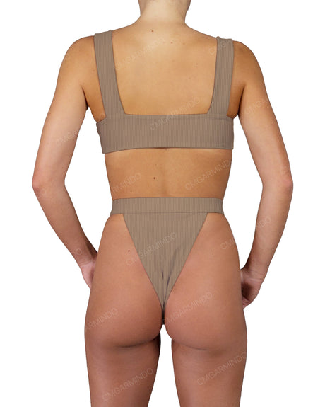 Strap Waistband High Waist Bottom