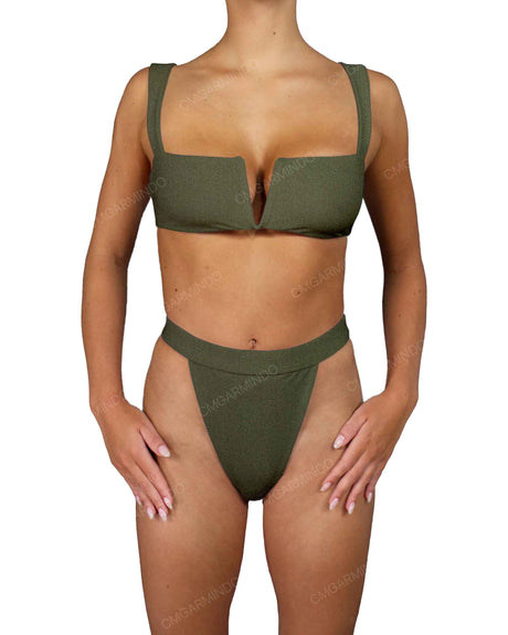 Strap Waistband High Waist Bottom