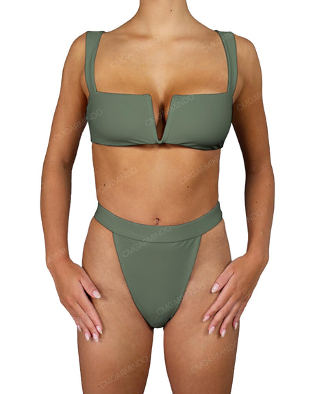 Strap Waistband High Waist Bottom