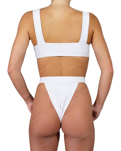 Strap Waistband High Waist Bottom